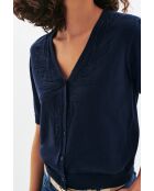 Gilet en coton Mirella bleu marine