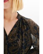 Marineblauw hemd Sylvia