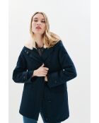Navyblauer Parka Electra aus Baumwolle