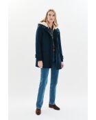 Navyblauer Parka Electra aus Baumwolle