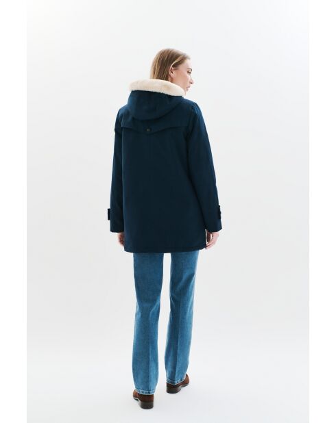 Navyblauer Parka Electra aus Baumwolle