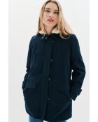 Navyblauer Parka Electra aus Baumwolle
