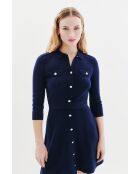 Abito Margaux in lana blu marino