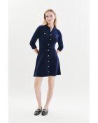 Abito Margaux in lana blu marino