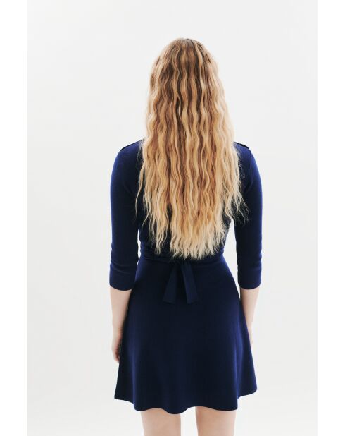 Abito Margaux in lana blu marino