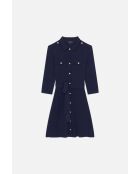 Abito Margaux in lana blu marino
