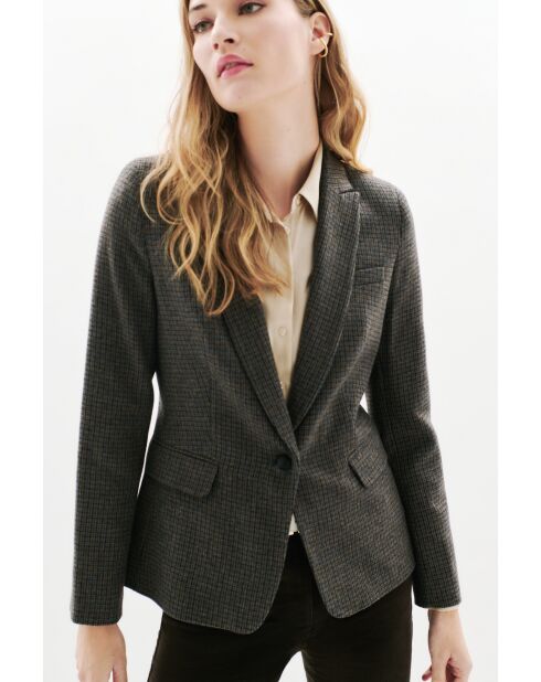 Graue Vaurara-Wolljacke