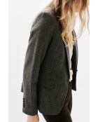 Graue Vaurara-Wolljacke