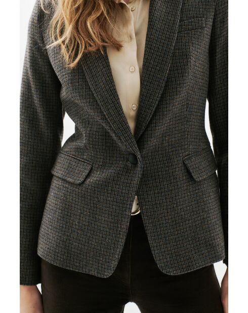Graue Vaurara-Wolljacke