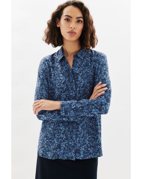 Marineblauw overhemd Jamie