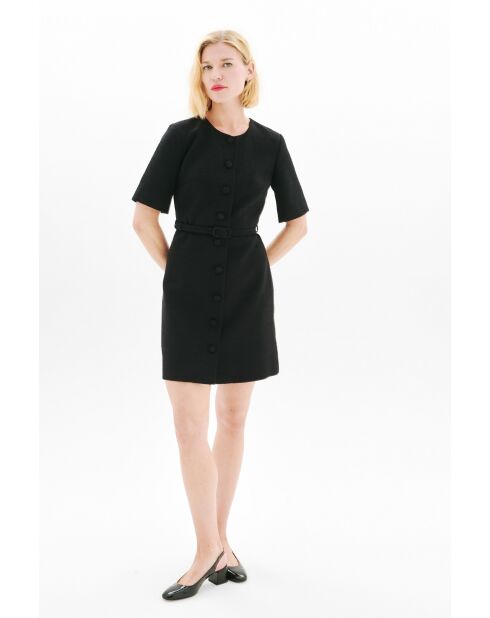 Robe en coton Remmy noire