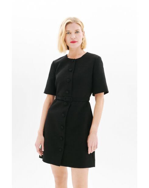 Robe en coton Remmy noire