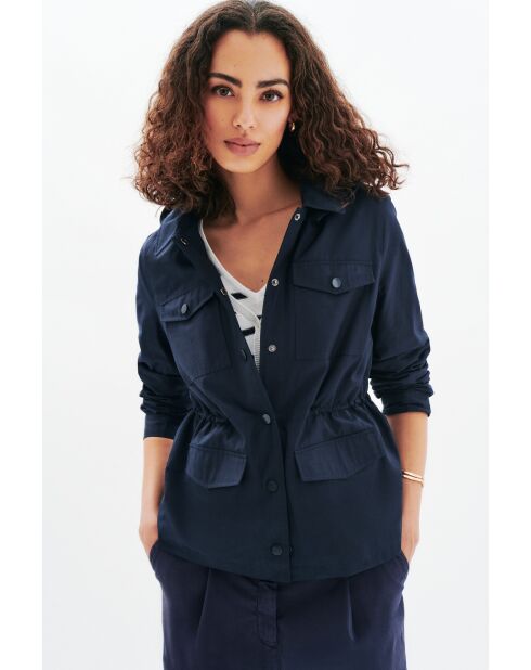 Gracy marineblauer Baumwollparka