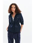 Gracy marineblauer Baumwollparka