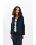 Gracy marineblauer Baumwollparka