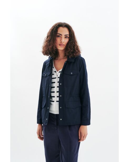 Gracy marineblauer Baumwollparka
