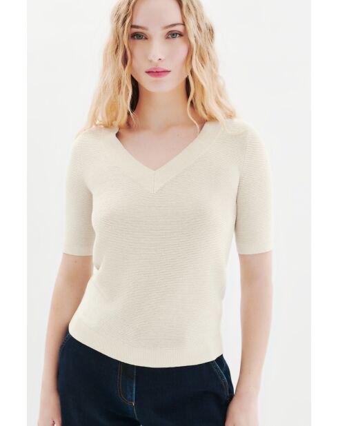 Pull en coton Levi ecru