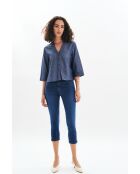 Marineblauw overhemd van katoen Calisa