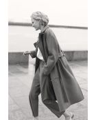Cappotto Genie in lana tortora