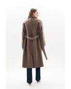 Cappotto Genie in lana tortora