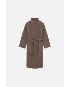 Cappotto Genie in lana tortora