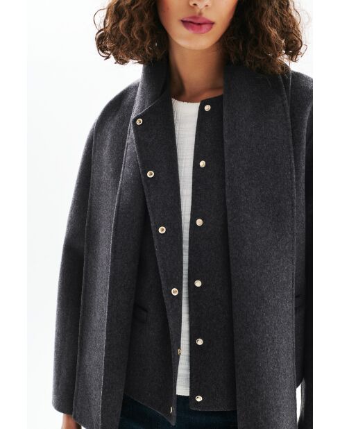 Cappotto in lana Gentiane grigio