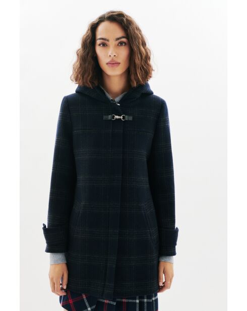 Manteau en laine Guimotin bleu marine