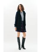 Manteau en laine Guimotin bleu marine