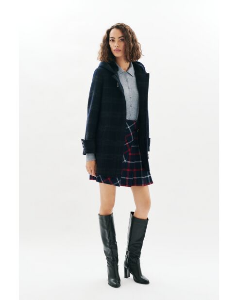 Manteau en laine Guimotin bleu marine