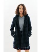 Manteau en laine Guimotin bleu marine