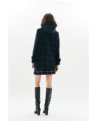 Manteau en laine Guimotin bleu marine