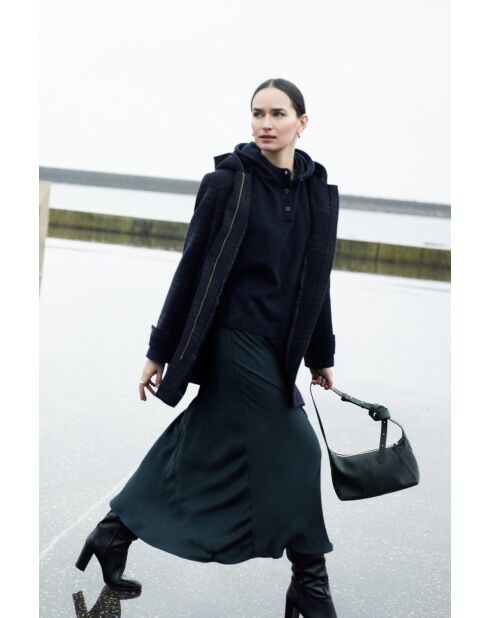 Manteau en laine Guimotin bleu marine