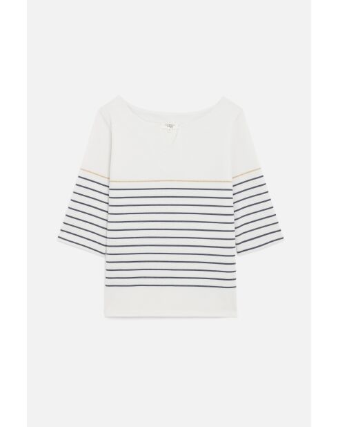 Elfenbeinfarbenes T-Shirt Olympia