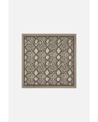 Foulard en soie Snake Soie taupe