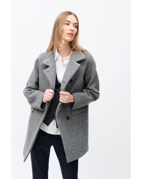 Cappotto in lana Gerome grigio chiaro