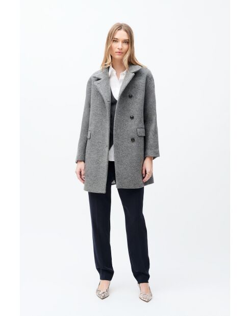 Cappotto in lana Gerome grigio chiaro