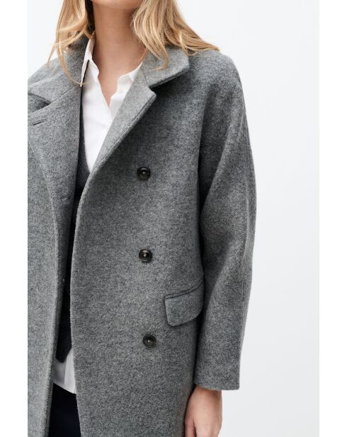 Cappotto in lana Gerome grigio chiaro