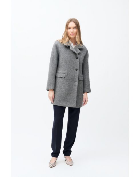 Cappotto in lana Gerome grigio chiaro