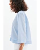 Chemise en coton Calisa bleu ciel