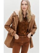 Parka Electra de algodón taupe