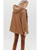 Parka Electra de algodón taupe