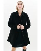 Cappotto Geraldine in lana nero