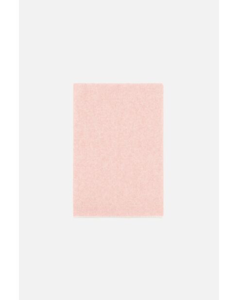 Écharpe Moany rose clair Alpaga Lin