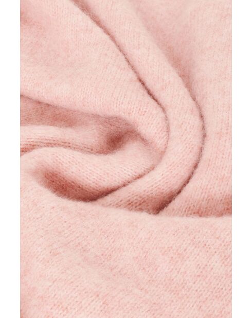 Écharpe Moany rose clair Alpaga Lin