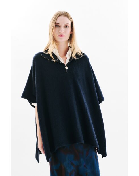 Poncho Herios bleu marine