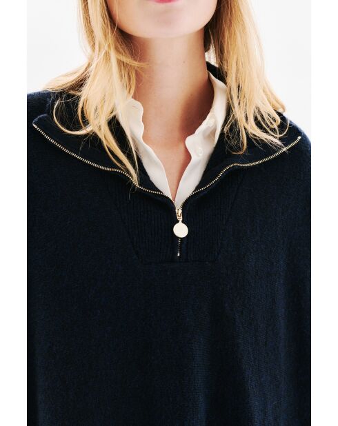 Poncho Herios bleu marine
