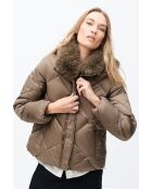 Manteau Gavony taupe