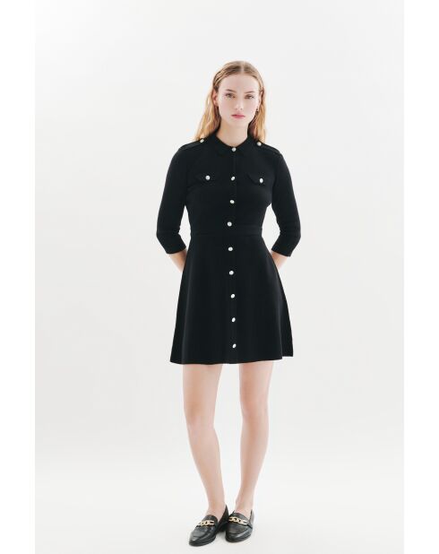 Abito Margaux in lana nero