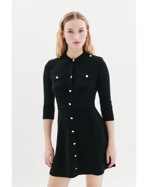 Abito Margaux in lana nero