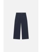 Pantalon en coton Paolino bleu marine